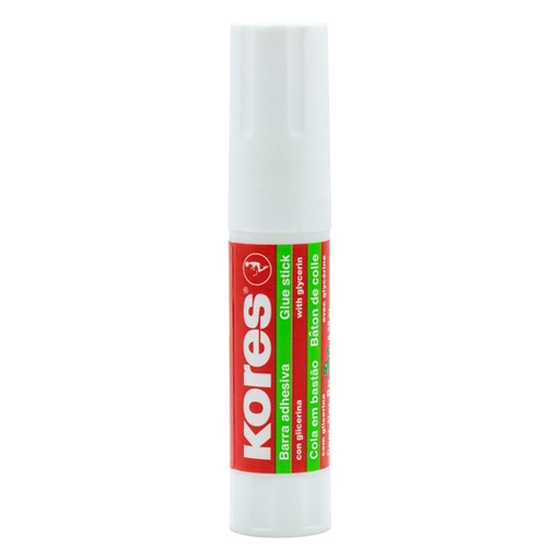 [KOR-PEG-BA8] Lápiz Adhesivo Kores En Barra, Color Blanco de 8grs