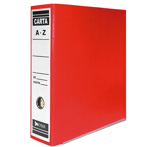 [KYM-REG-ARCORO] Registrador Arcoiris Kyma Tamaño Carta Rojo