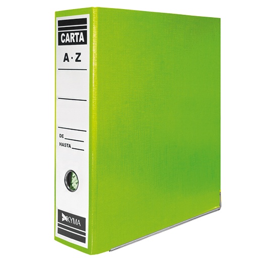 [KYM-REG-ARCOVE] Registrador Arcoiris Kyma Tamaño Carta Verde