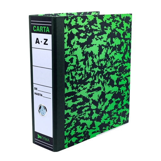 [KYM-REG-KYVJ] Registrador Kyma Carta Color Verde Marmoleado