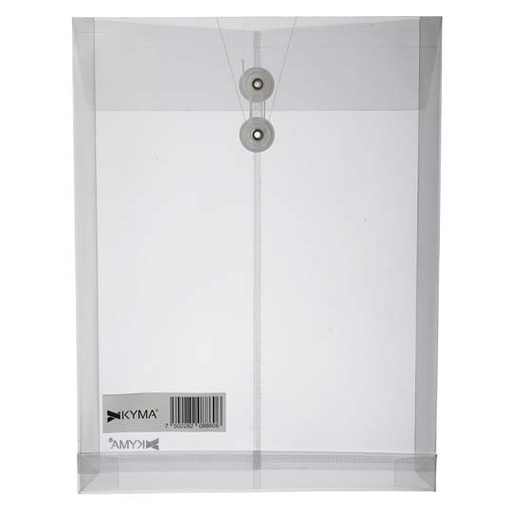 [KYM-SOB-CARBC] Sobre Porta Documentos Vertica Kyma Carta Color Blanco
