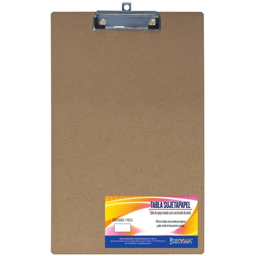 [KYM-TAB-MACOFI] Tabla Sujetapapeles Kyma Oficio Macocel