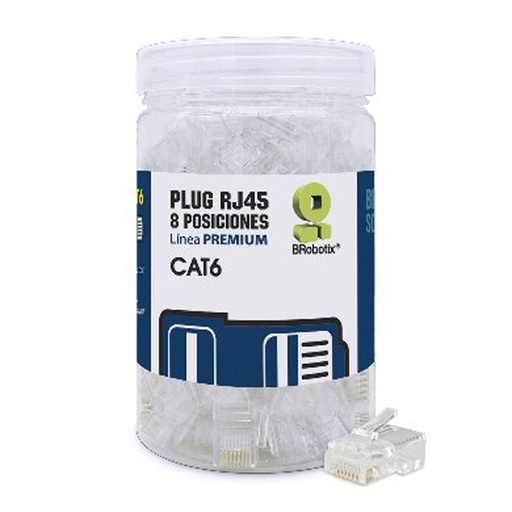 [BR-CO-263861] Plug Brobotix Rj45 Cat 6 Utp Bote 100 Piezas