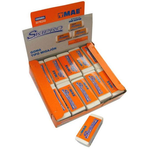 [MAE-GOM-20PM] Goma Tipo Migajon Mae Caja Con 20 Piezas