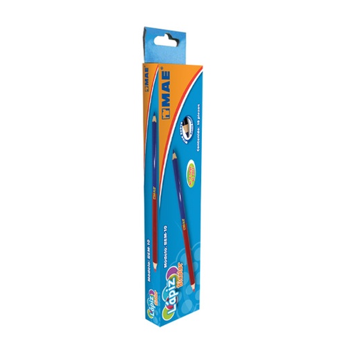 [MAE-LAP-BEM10] Lapiz Bicolor Mae Rojo/Azul Caja Con 10