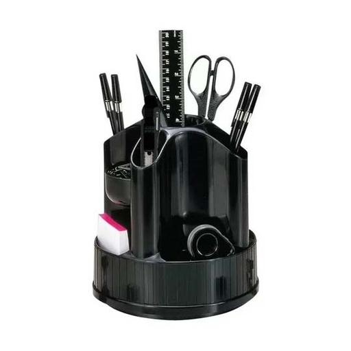 [MAE-ORG-RG30] Organizador Giratorio Con Accesorios Mae,Color Negro