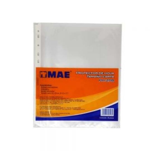 [MAE-PRH-PH20] Protector De Hojas Mae Tamaño Carta Bols