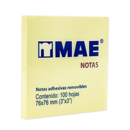 [MAE-PST-21007] Notas Adhesivas Mae 3X3 Pul Block Con 10