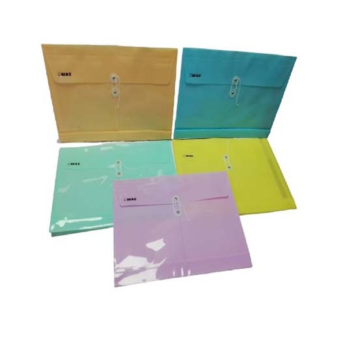 [MAE-SOB-SHFHPS] Sobre Horizontal De Polipropilen Mae Colores Pastel 12 Piezas Oficio