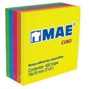 [MAE-STI-21012] Block De Notas Adhesivas Colores Neon 3X