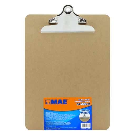 [MAE-TAB-M1050] Tabla Mae Compuesta De Fibracel Mdf Tama