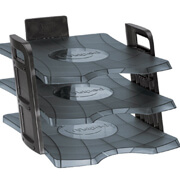 [MPD-CHA-7550GRI] Charola Essentials Desk Gris Humo Maped de tres niveles