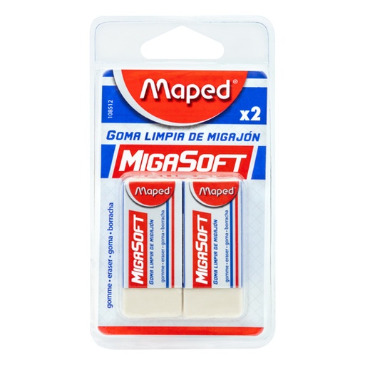 [MPD-GOM-108512] Goma Migasoft Maped Blíster Con 2 Piezas
