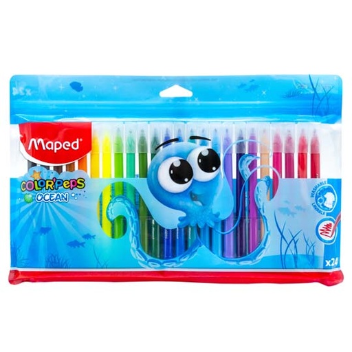 [MPD-PLU-845924] Plumones De Colores Maped Con 24 Piezas