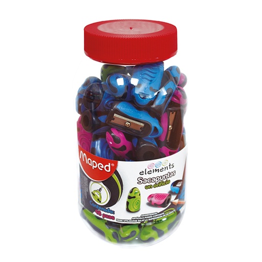 [MPD-SAC-C016182] Sacapuntas Elements Maped 1 Orificio 48 Pzs Colores Surtidos