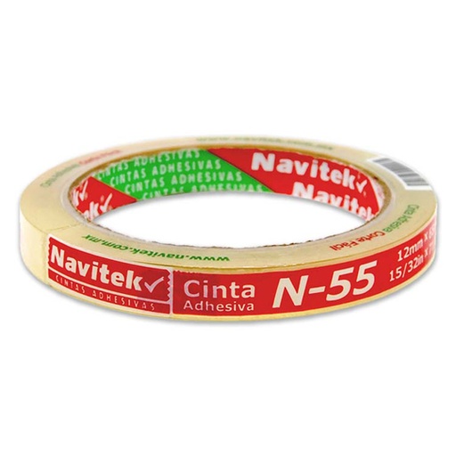 [NAV-ADS-12065] Cinta Corte Fácil N55 Navitek Transparente 12Mm X 65M Uso Escolar/Oficina