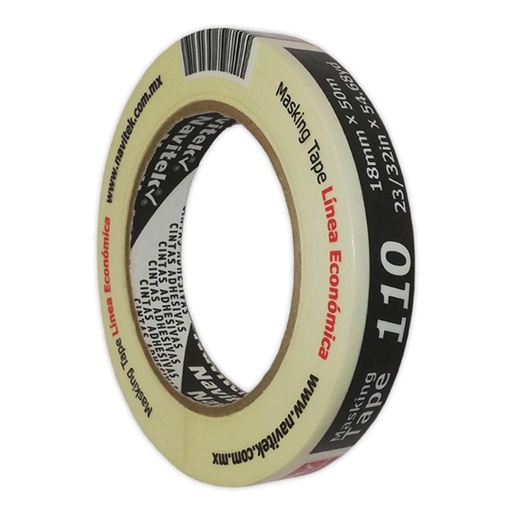 [NAV-ADS-MK1850] Masking Tape Uso 110 Navitek Color Natural 18 Mm X 50 M