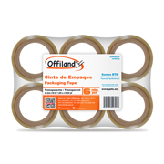 [NAV-ADS-OET4850] Cinta  De Empaque Uso 040 Offiland transparente 48 mm x 50 m empaque 6 pzas