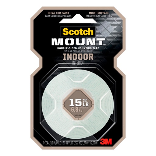 [P3M-ADS-110HDC] Cinta Mod 110H De Montaje 3M Interior 12.7mmx2.3M