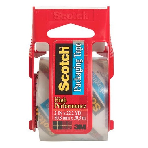 [P3M-ADS-142] Cinta empaque Mod. 142 premium Scotch 3M 48mmx20.3m 1pieza con despachador