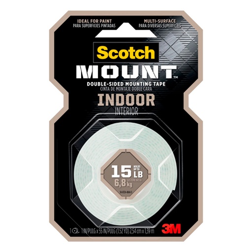 [P3M-ADS-214H] Cinta Montaje Mod 214H 3M Interior 25.4mmx1.39m