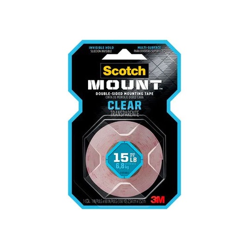 [P3M-ADS-410H] Cinta Montaje 410H 3M Transparente 25.4mmx1.52m