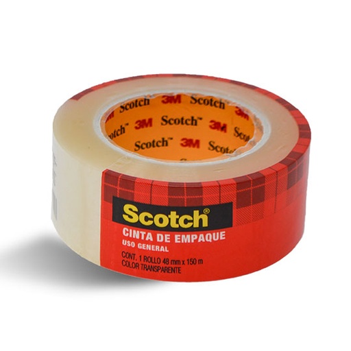 [P3M-ADS-48X100T] Cinta de empaque Mod 301t transparente Scotch 3M 48x100 