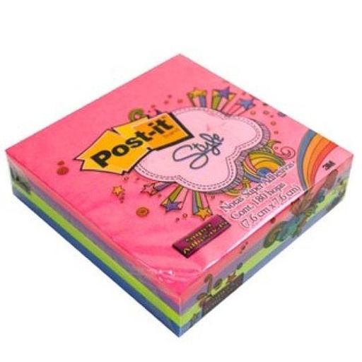 [P3M-PST-654180S] Notas Adhesivas Mod. 654-Ss Post-It Style 3X3 Pulgadas, Blocks Super Sticky 180 Hojas