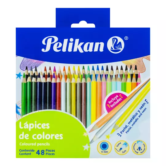 [PEL-COL-330303] Colores Redondos Pelikan Caja Con 48 Piezas