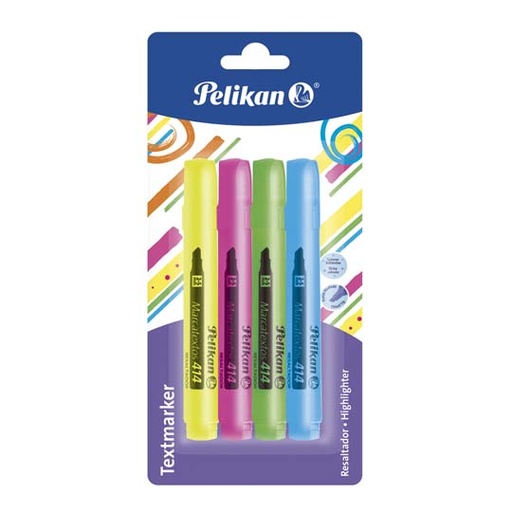 [PEL-MAR-016B4] Resaltador De Texto Pelikan 414 Tarjeta