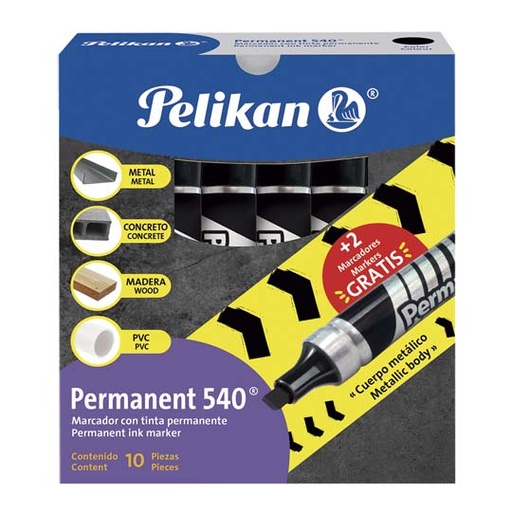 [PEL-MAR-026017] Marcador Permanente Pelikan 540 Negro Ca