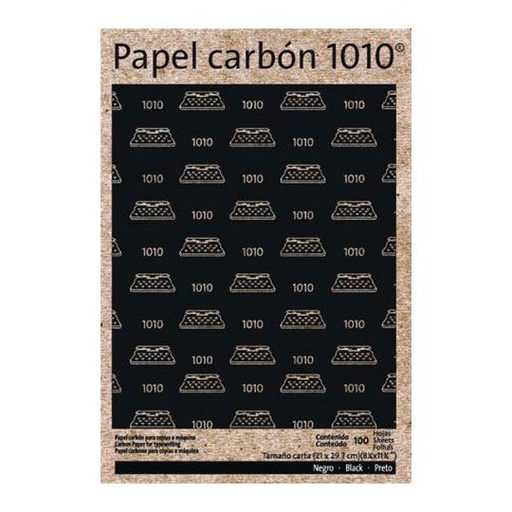 [PEL-PAC-0102017] Papel Carbón Negro 1010 Pelikan Tamaño Carta, Con 100 Hojas