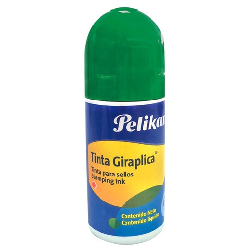 [PEL-TIN-4420007] Tinta Para Sellos Giraplica Color Verde Roll-On Verde 60Ml