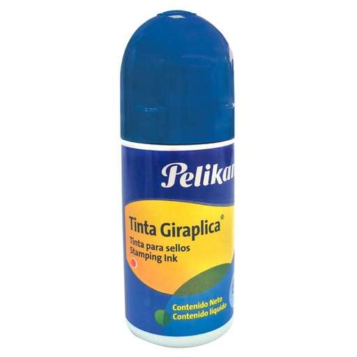 [PEL-TIN-4420009] Tinta Para Sello Giraplica Color Azul Roll-On 60 Ml.