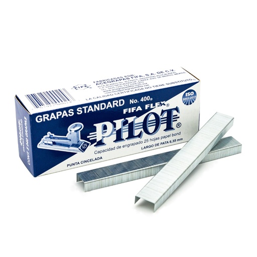 [PIL-GRA-4000] Grapas Estándar 26/6 Pilot Fifa Flex No.