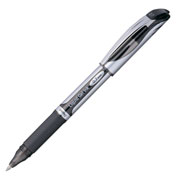 [PTL-BOL-BL57A] Bolígrafo Pentel energel delux, punto 0.7 mm, tinta negra, 1 pieza 