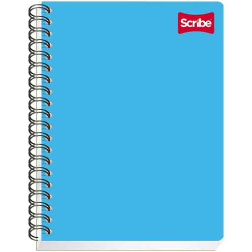[SCR-CUA-2900] Cuaderno Scribe Profesional Clásico Raya, con 100 hojas y espiral doble