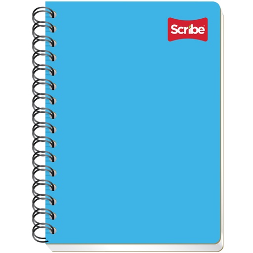 [SCR-CUA-S1600] Cuaderno Scribe forma francesa clásico raya, con 100 hojas, espiral doble