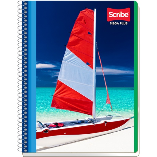 [SCR-CUA-S7512] Cuaderno Scribe Profesional Mega Plus Cuadro chico (5 mm), con 100 hojas 