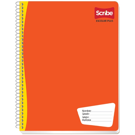 [SCR-CUA-S7972] Cuaderno Scribe Profesional Escolar Plus Cuadro Chico (5 Mm), Con 100 Hojas