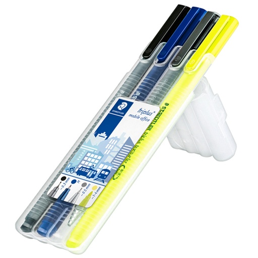 [STD-BOL-34SB4] Kit De Escritura Staedtler Mobile Off Estuche Con 4 Piezas