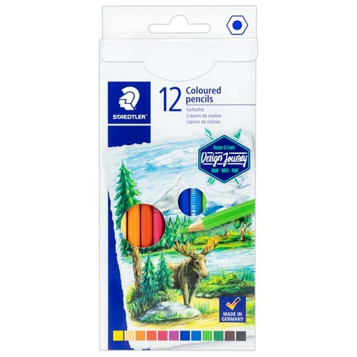 [STD-COL-46C12] Lápices De Color Staedtler Design Journey Clásicos, Caja Con 12 Piezas 