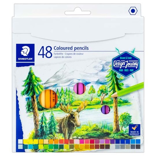 [STD-COL-46C48] Lápices De Color Staedtler Design Journey clásicos, caja con 48 piezas