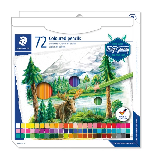 [STD-COL-46C72] Lápices De Color Staedtler Design Journey Clásicos, Caja Con 72 Piezas