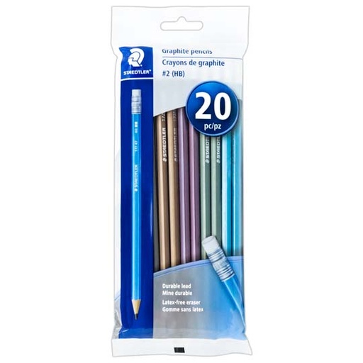 [STD-LAP-MPB20] Lápiz De Grafito Staedtler Colores Metálicos, Bolsa Con 20 Piezas 