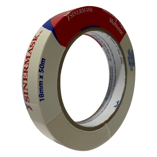 [TUK-ADS-100623] Másking Tape Tipo 106 Tuk 18Mm X 50M, Color Blanco