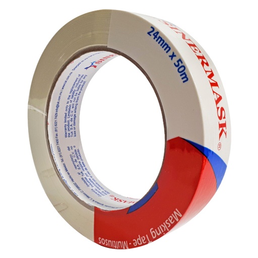 [TUK-ADS-100624] Másking Tape Tipo 106 Tuk 24Mm X 50M, Color Blanco