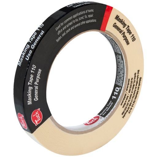 [TUK-ADS-101010] Másking Tape Tipo 110 Tuk 12Mm X 50M , Color Cema
