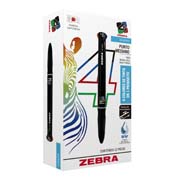 [ZEB-BOL-7906] Boligrafo 4 color lv Zebra , boligrafo cuatro colores punto 1.0 caja 12 piezas 