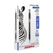 [ZEB-BOL-800C] Boligrafo gel j roller rx zebra, punto mediano 0,7 mm, negro, 12 pz 